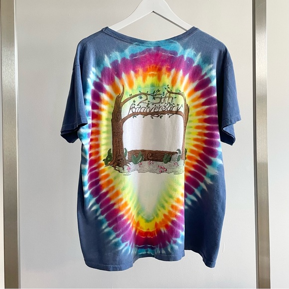 Grateful Dead 1990 Vintage 25th Anniversary Tie-Dye Rock T-Shirt - Picture 4 of 8